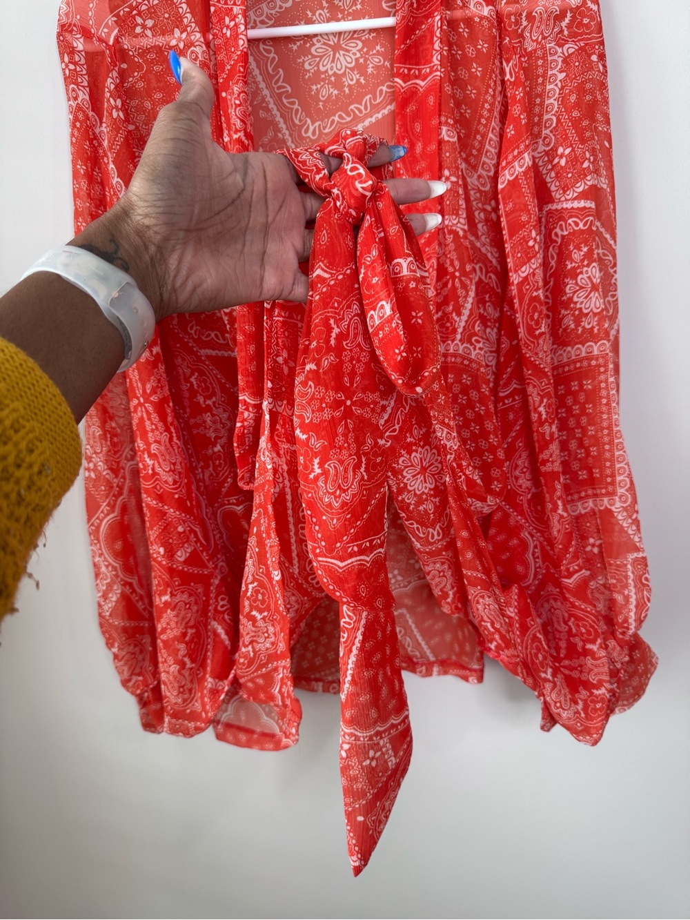 Free People Golden Hour Tie Front Kimono - Picture 7 of 9
